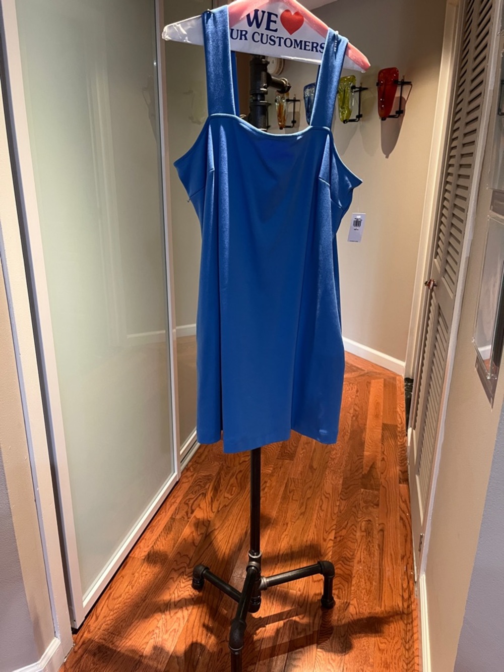 Old Navy Royal Blue Cold-Shoulder Mini Dress